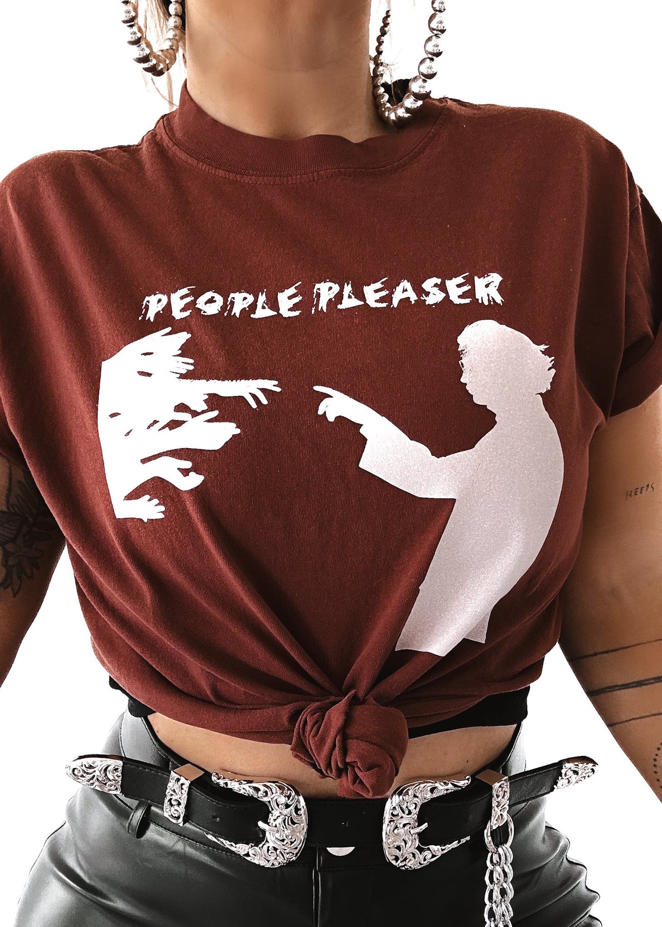 pebby forevee Side Slit Tee PEOPLE PLEASER SIDE SLIT TEE