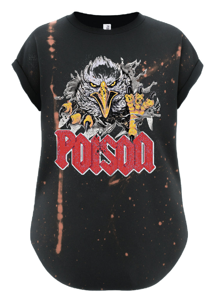 pebby forevee Side Slit Tee POISON BLEACHED OUT SIDE SLIT TEE