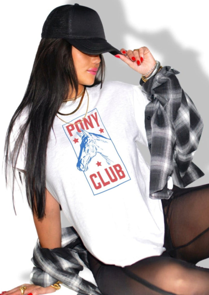 pebby forevee Side Slit Tee PONY CLUB SIDE SLIT TEE