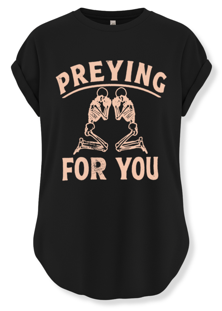 pebby forevee Side Slit Tee PREYING FOR YOU SIDE SLIT TEE