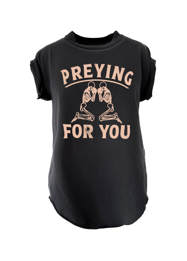 pebby forevee Side Slit Tee PREYING FOR YOU SIDE SLIT TEE