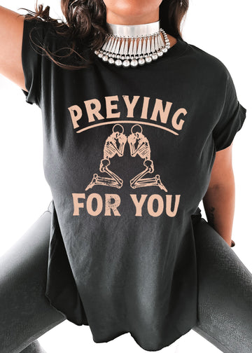 pebby forevee Side Slit Tee PREYING FOR YOU SIDE SLIT TEE