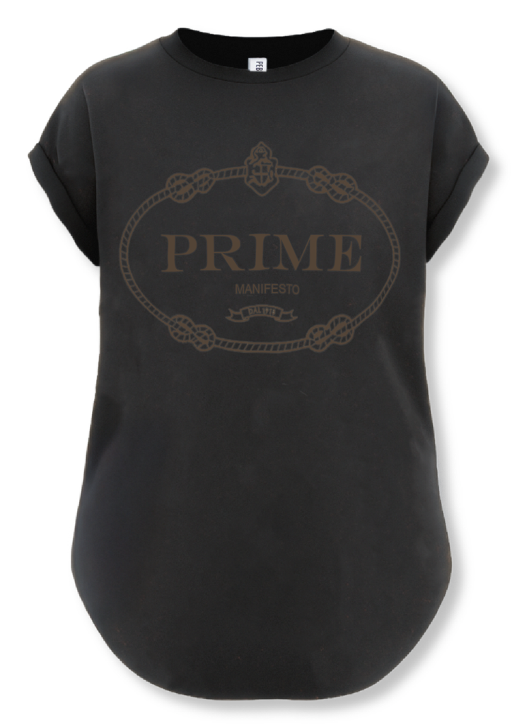 pebby forevee Side Slit Tee PRIME MANIFESTO SIDE SLIT TEE