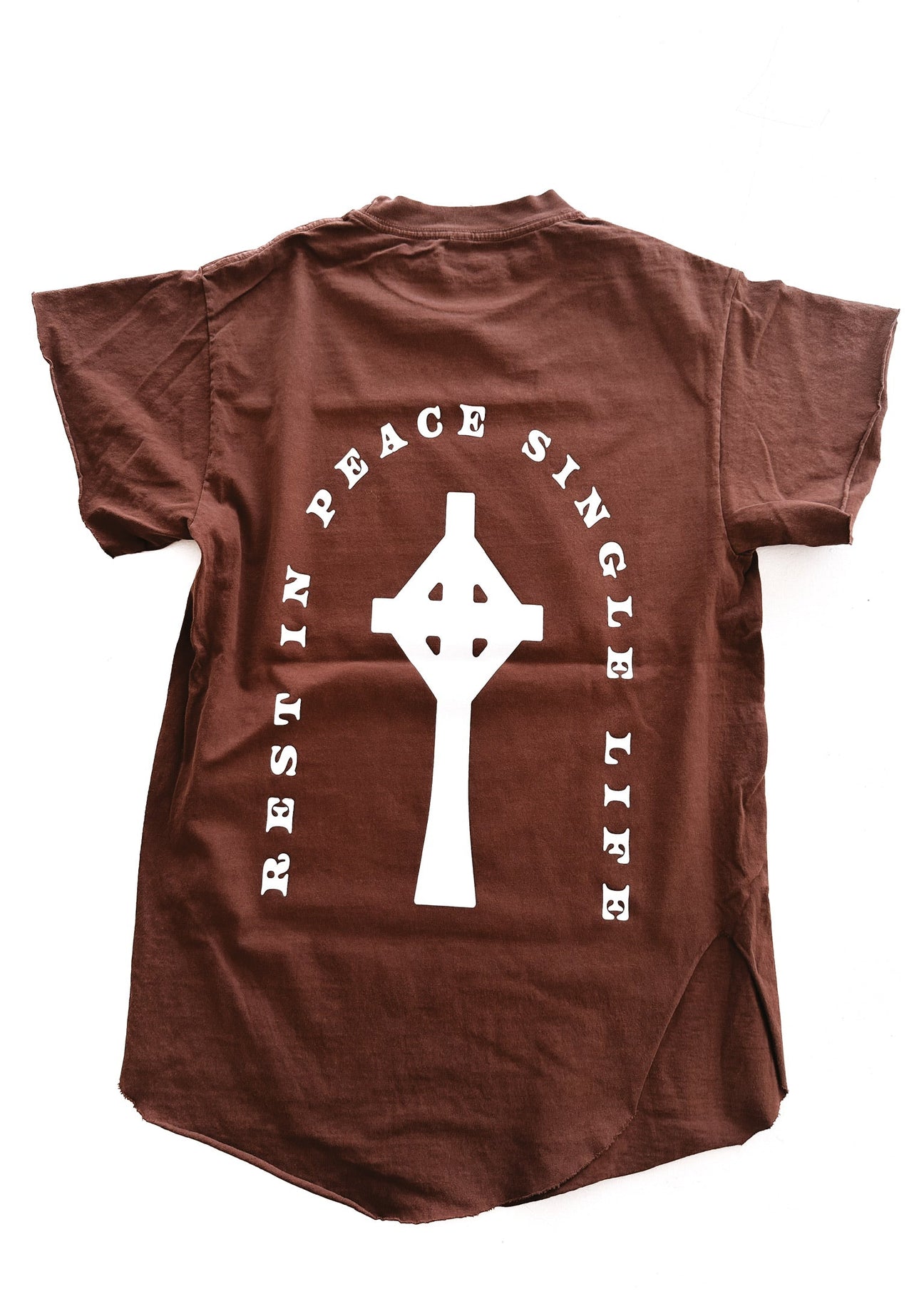 pebby forevee Side Slit Tee R.I.P SINGLE LIFE SIDE SLIT TEE