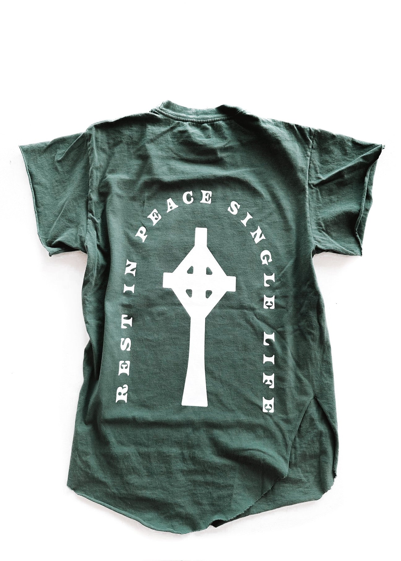 pebby forevee Side Slit Tee R.I.P SINGLE LIFE SIDE SLIT TEE