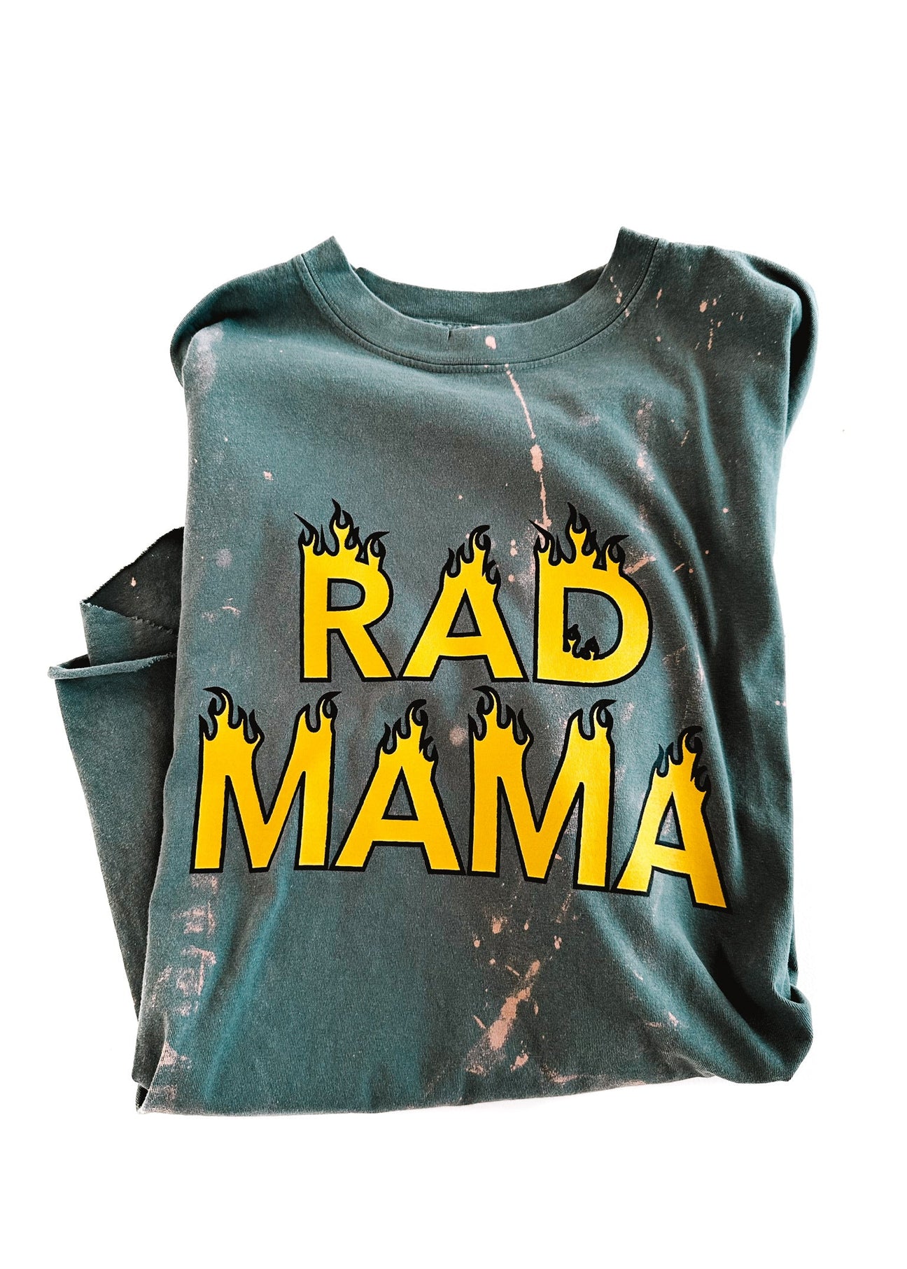 pebby forevee Side Slit Tee RAD MAMA BLEACHED OUT SIDE SLIT TEE