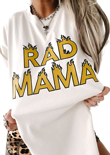 pebby forevee Side Slit Tee RAD MAMA SIDE SLIT TEE