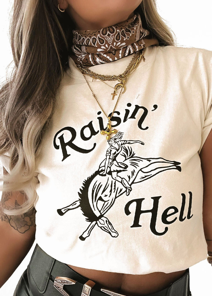 pebby forevee Side Slit Tee RAISIN' HELL SIDE SLIT TEE