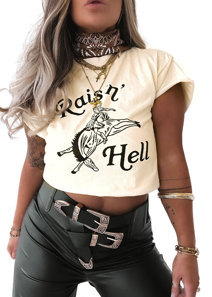 pebby forevee Side Slit Tee RAISIN' HELL SIDE SLIT TEE