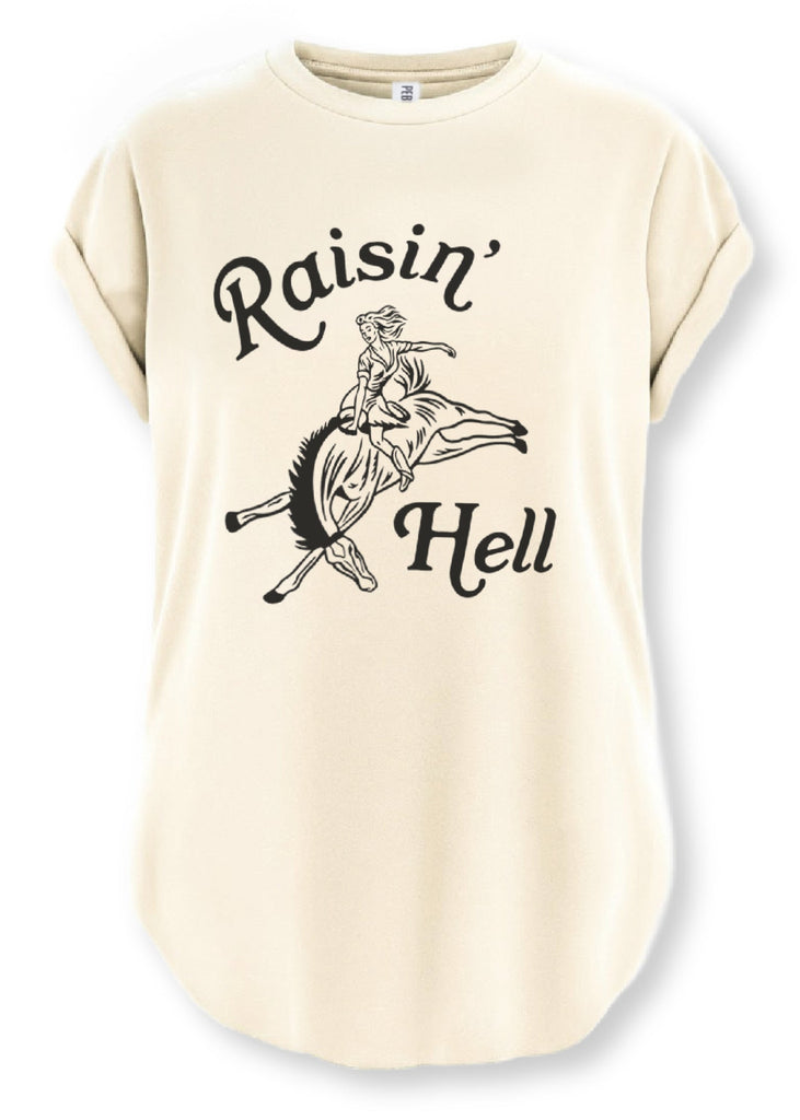 pebby forevee Side Slit Tee RAISIN' HELL SIDE SLIT TEE