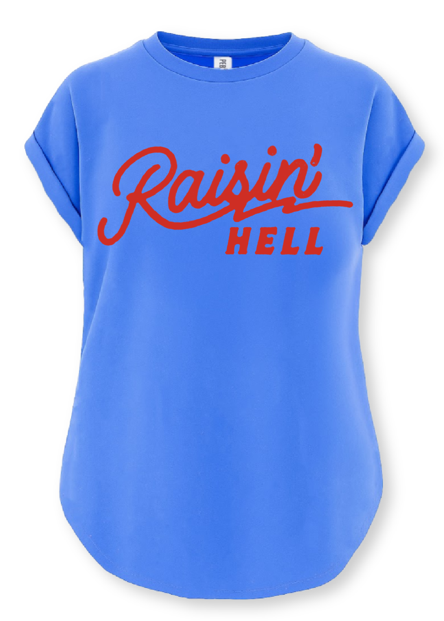 RAISIN' HELL VINTAGE SIDE SLIT TEE – Pebby Forevee