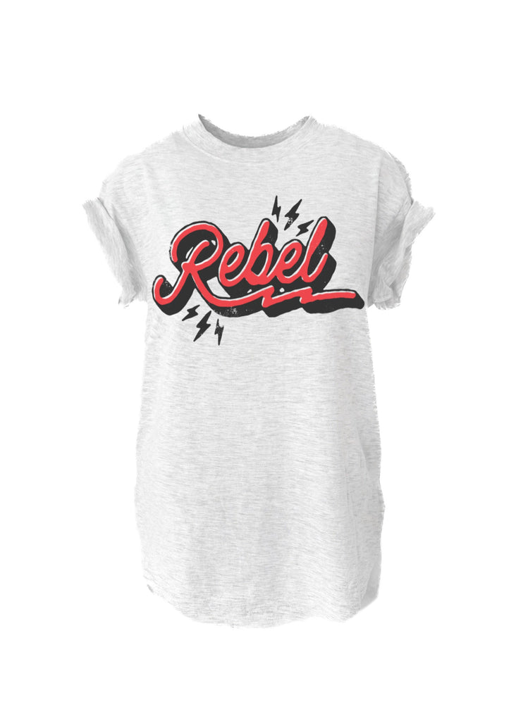 pebby forevee Side Slit Tee REBEL SIDE SLIT TEE