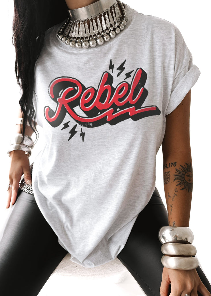 pebby forevee Side Slit Tee REBEL SIDE SLIT TEE