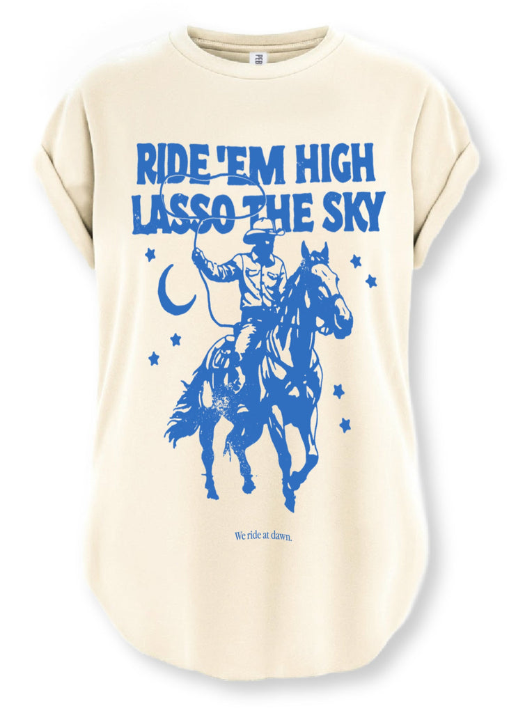 pebby forevee Side Slit Tee RIDE EM' HIGH SIDE SLIT TEE