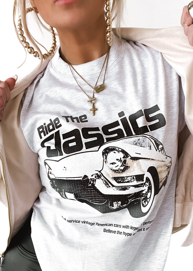 pebby forevee Side Slit Tee RIDE THE CLASSICS SIDE SLIT TEE