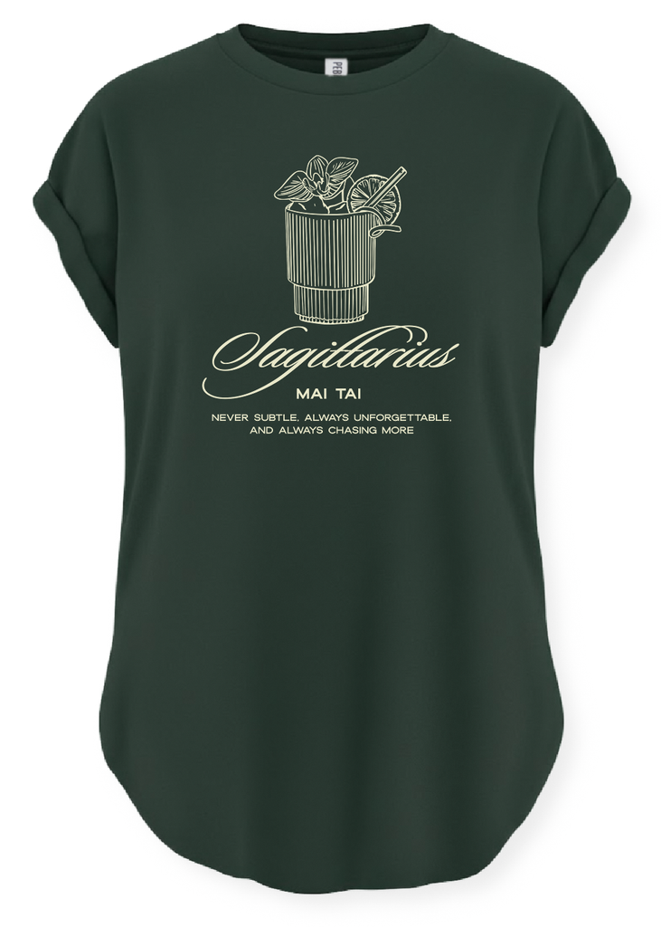 pebby forevee Side Slit Tee SAGITTARIUS COCKTAIL SIDE SLIT TEE