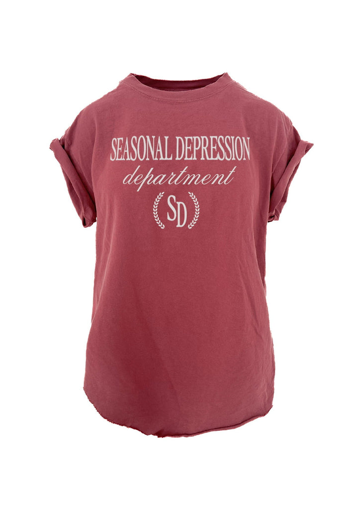 pebby forevee Side Slit Tee SEASONAL DEPRESSION DEPARTMENT SIDE SLIT TEE