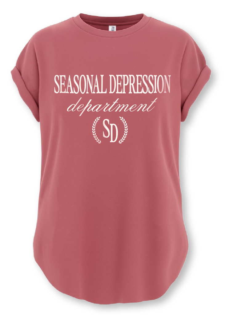 pebby forevee Side Slit Tee SEASONAL DEPRESSION DEPARTMENT SIDE SLIT TEE