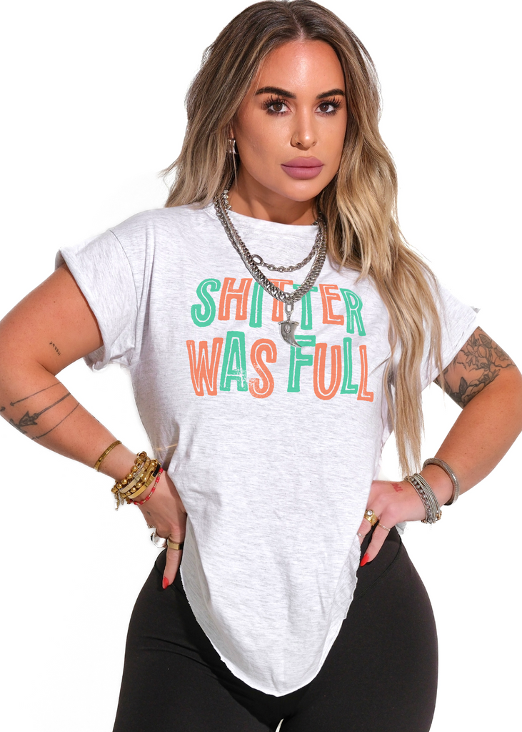 pebby forevee Side Slit Tee SHITTER WAS FULL SIDE SLIT TEE