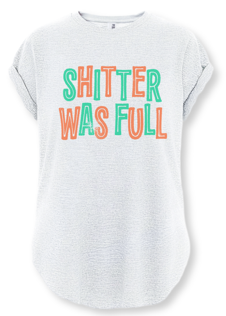 pebby forevee Side Slit Tee SHITTER WAS FULL SIDE SLIT TEE