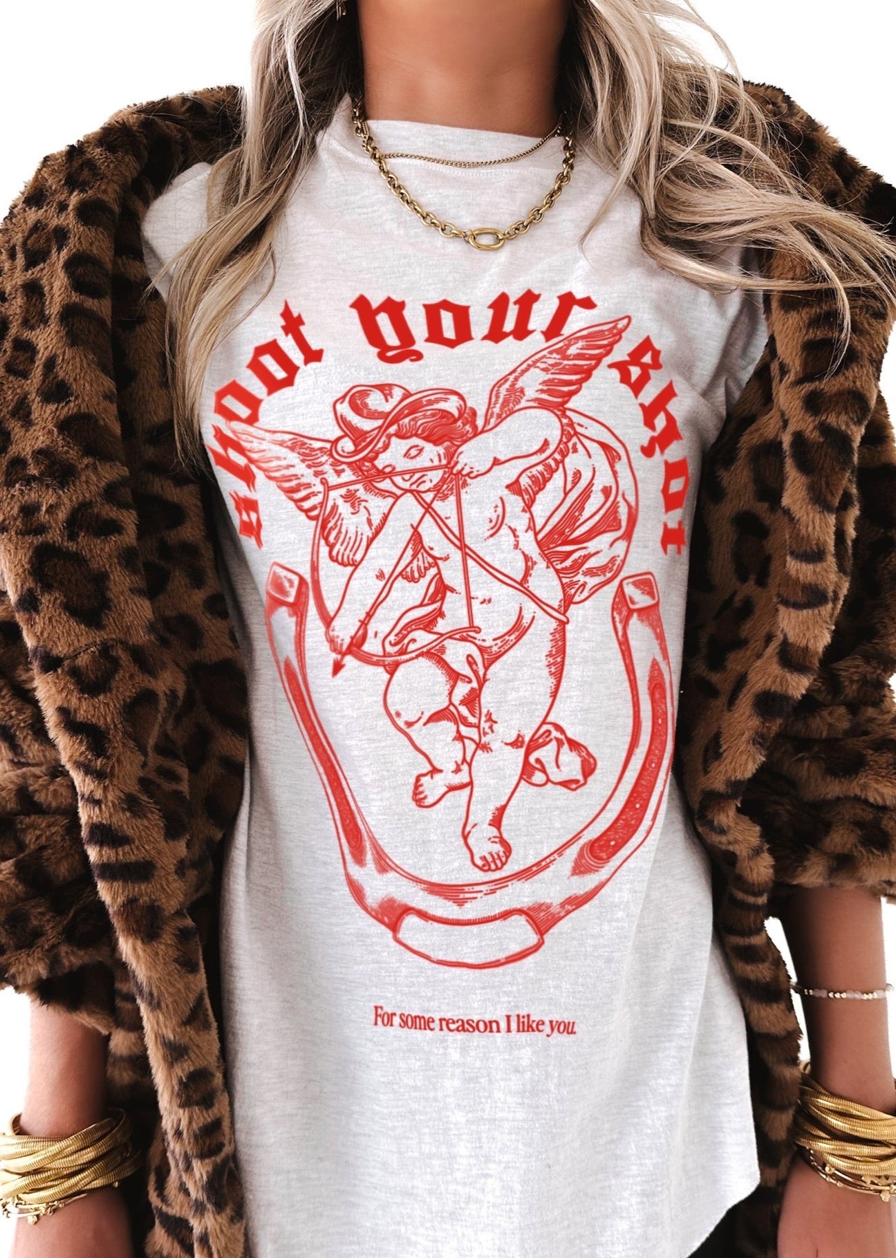 pebby forevee Side Slit Tee SHOOT YOUR SHOT SIDE SLIT TEE