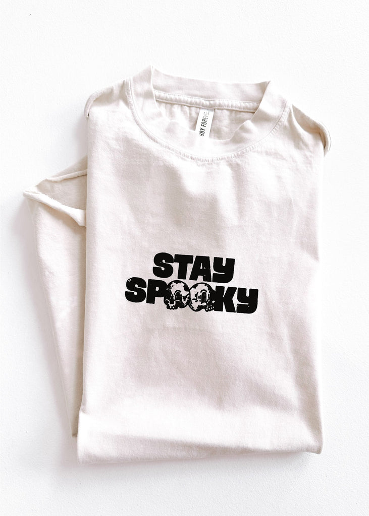 pebby forevee Side Slit Tee STAY SPOOKY SIDE SLIT TEE