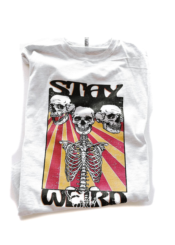 pebby forevee Side Slit Tee STAY WEIRD SIDE SLIT TEE