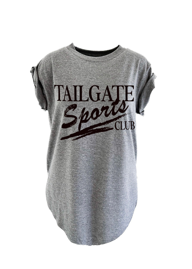 pebby forevee Side Slit Tee TAILGATE SPORTS CLUB SIDE SLIT TEE (BLACK)