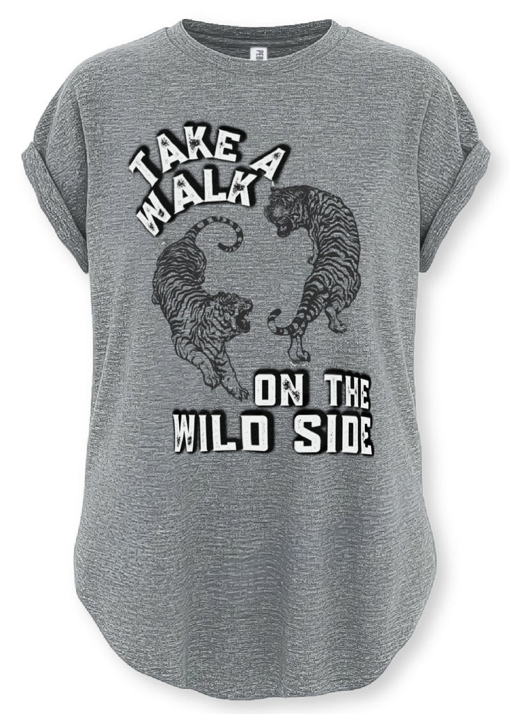 pebby forevee Side Slit Tee TAKE A WALK ON THE WILD SIDE SIDE SLIT TEE