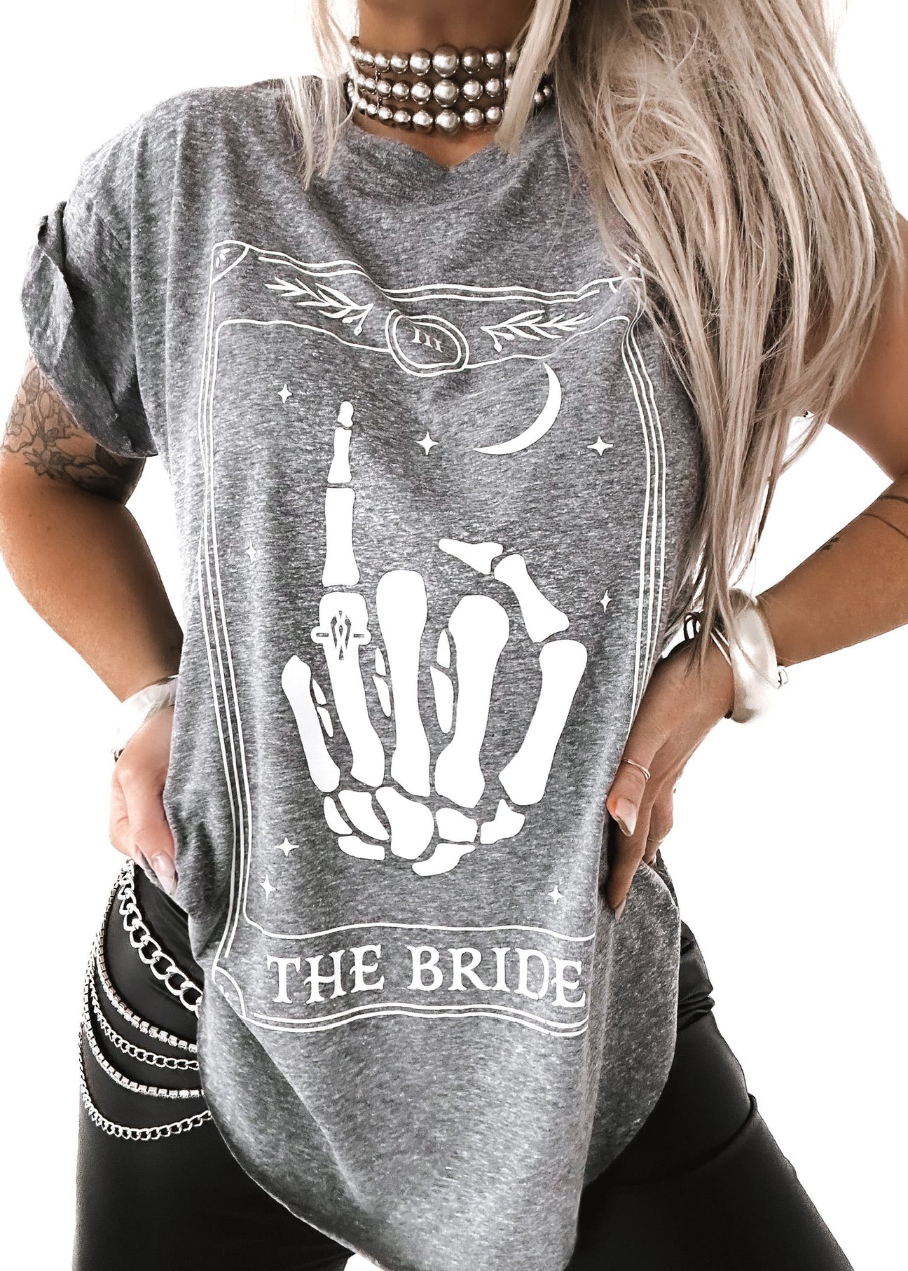 pebby forevee Side Slit Tee THE BRIDE TAROT SIDE SLIT TEE
