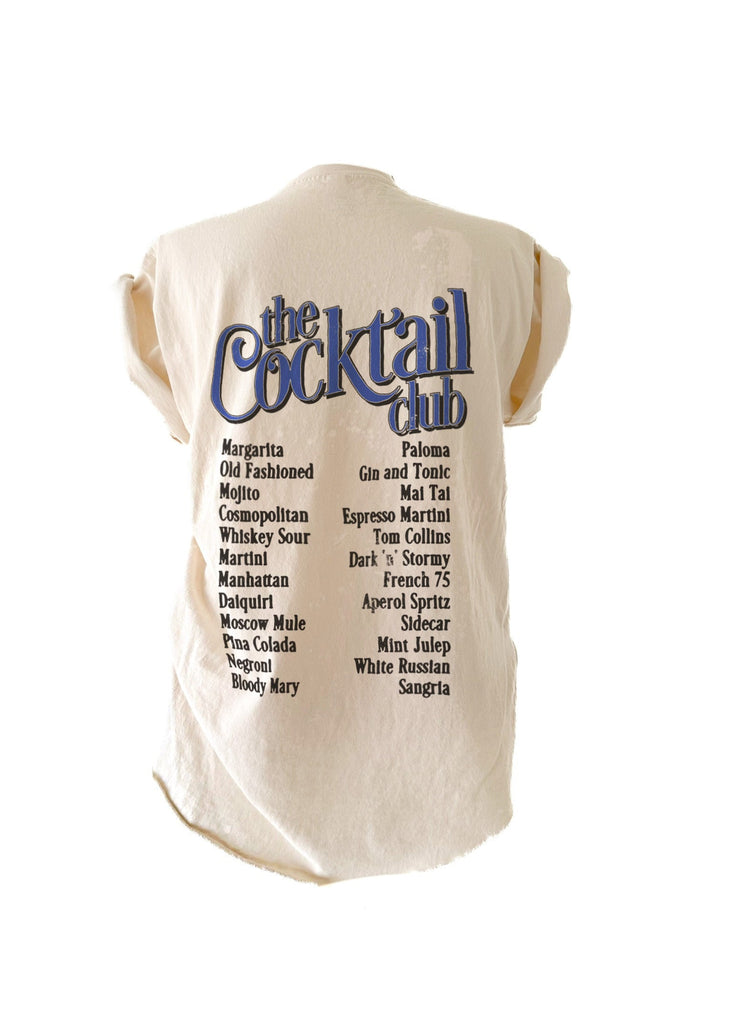 pebby forevee Side Slit Tee THE COCKTAIL CLUB BLEACHED OUT SIDE SLIT TEE