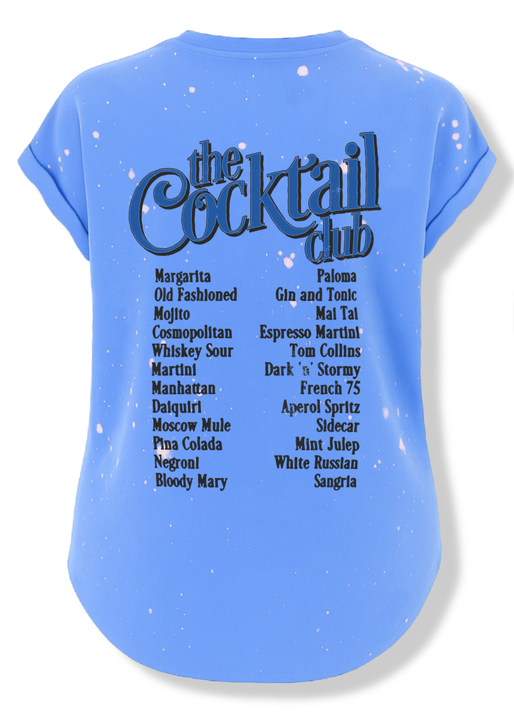 pebby forevee Side Slit Tee THE COCKTAIL CLUB BLEACHED OUT SIDE SLIT TEE