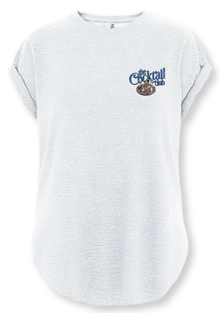 pebby forevee Side Slit Tee THE COCKTAIL CLUB SIDE SLIT TEE