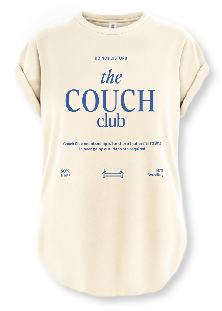 pebby forevee Side Slit Tee THE COUCH CLUB SIDE SLIT TEE