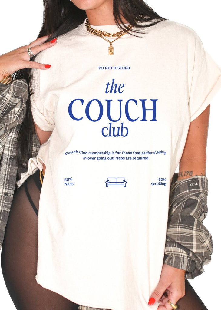 pebby forevee Side Slit Tee THE COUCH CLUB SIDE SLIT TEE