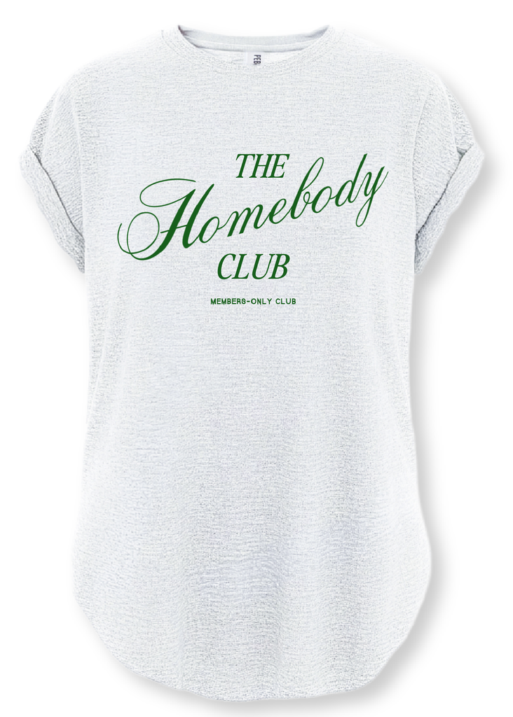 pebby forevee Side Slit Tee THE HOMEBODY CLUB SIDE SLIT TEE