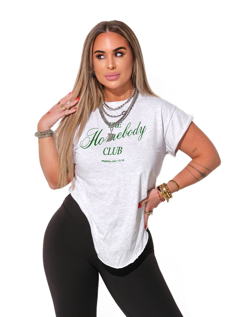 pebby forevee Side Slit Tee THE HOMEBODY CLUB SIDE SLIT TEE