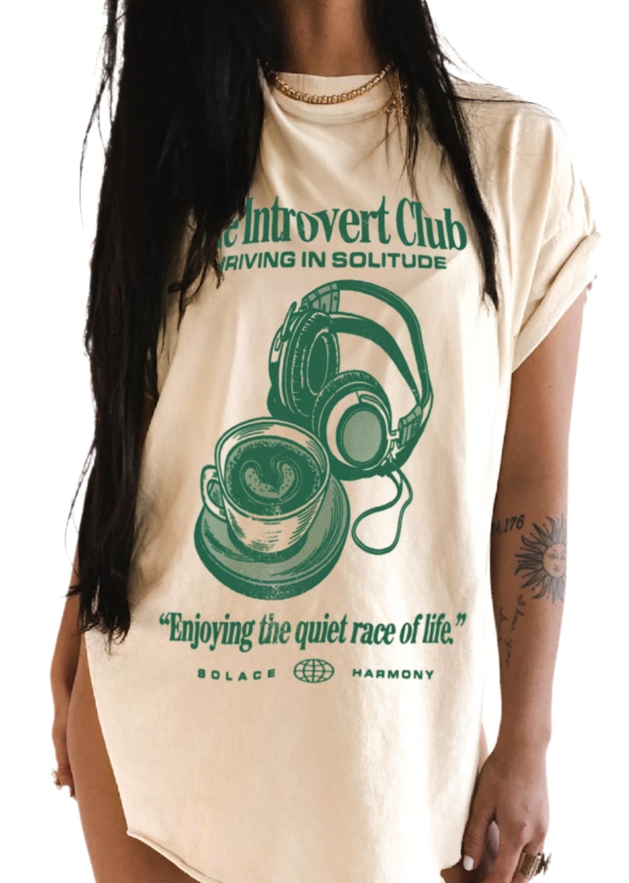 THEE Side Slit L/S Shirt サイズ1 THE INTROVERT CLUB SIDE SLIT TEE – Pebby Forevee