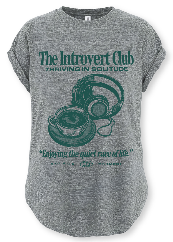 pebby forevee Side Slit Tee THE INTROVERT CLUB SIDE SLIT TEE