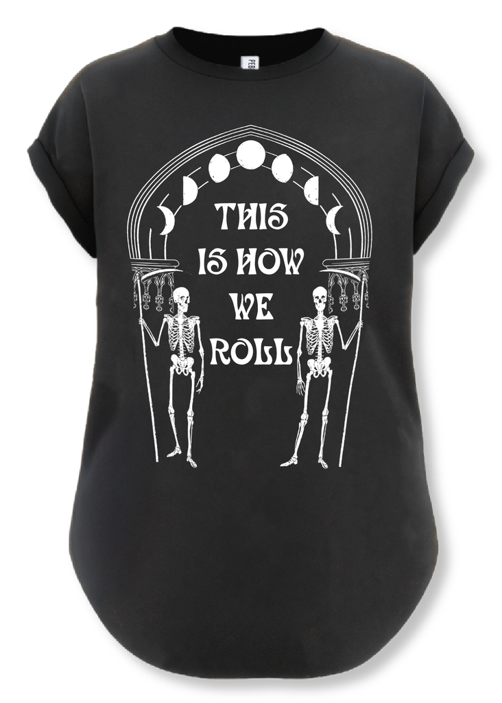 pebby forevee Side Slit Tee THIS IS HOW WE ROLL SIDE SLIT TEE