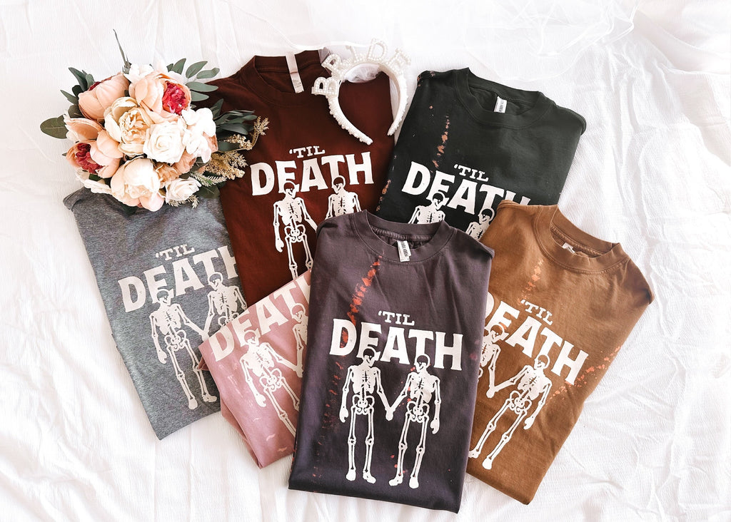 pebby forevee Side Slit Tee 'TIL DEATH BLEACHED OUT SIDE SLIT TEE