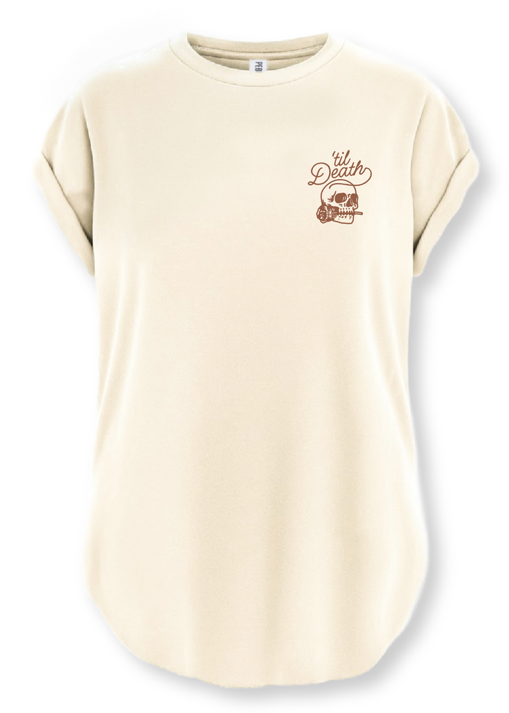 pebby forevee Side Slit Tee 'TIL DEATH MY LOVE SIDE SLIT TEE