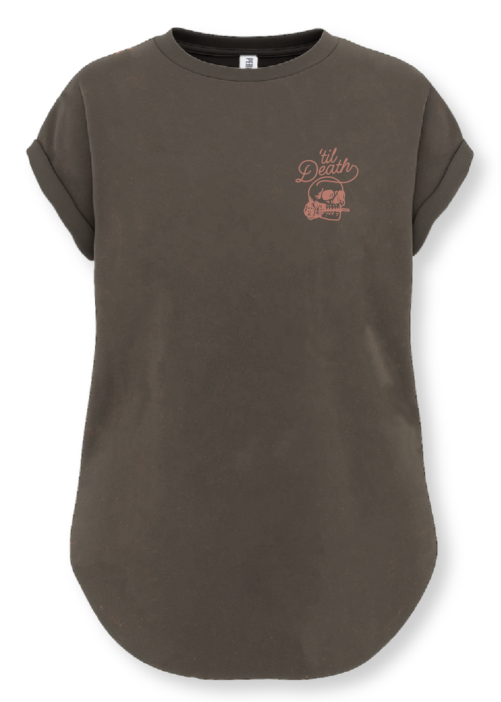 pebby forevee Side Slit Tee 'TIL DEATH MY LOVE SIDE SLIT TEE