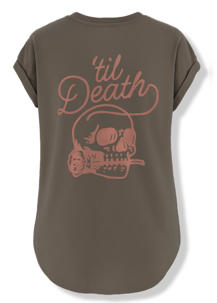 pebby forevee Side Slit Tee 'TIL DEATH MY LOVE SIDE SLIT TEE