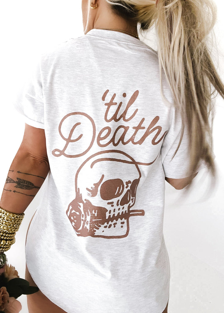 pebby forevee Side Slit Tee 'TIL DEATH MY LOVE SIDE SLIT TEE