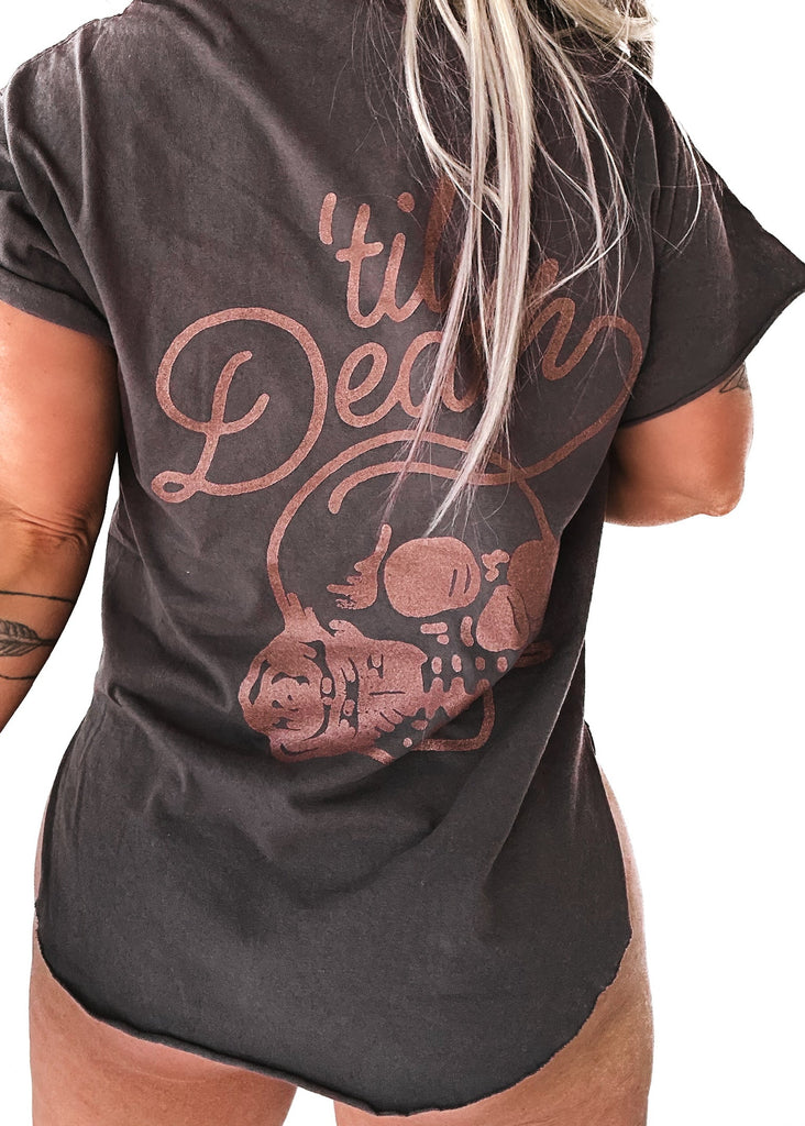 pebby forevee Side Slit Tee 'TIL DEATH MY LOVE SIDE SLIT TEE