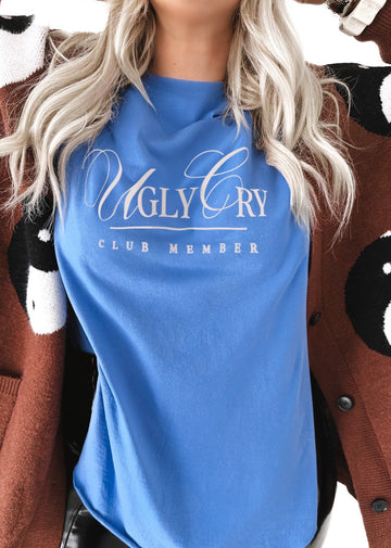 pebby forevee Side Slit Tee UGLY CRY CLUB MEMBER SIDE SLIT TEE