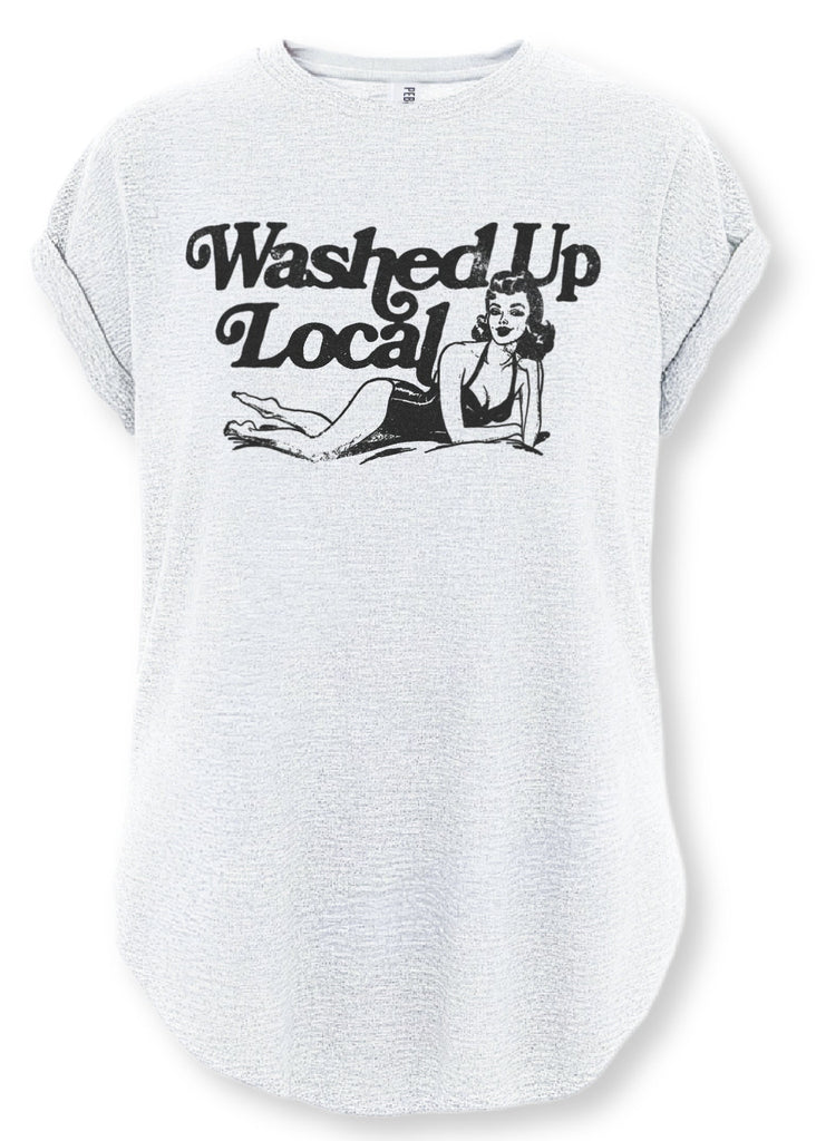 pebby forevee Side Slit Tee WASHED UP LOCAL SIDE SLIT TEE