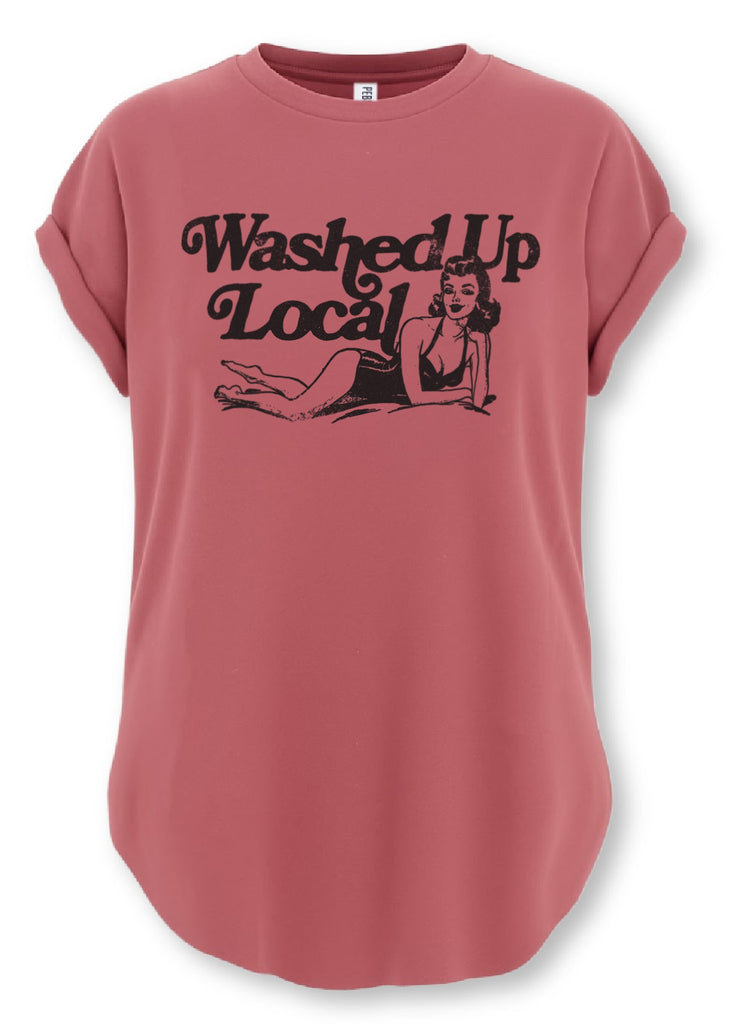 pebby forevee Side Slit Tee WASHED UP LOCAL SIDE SLIT TEE