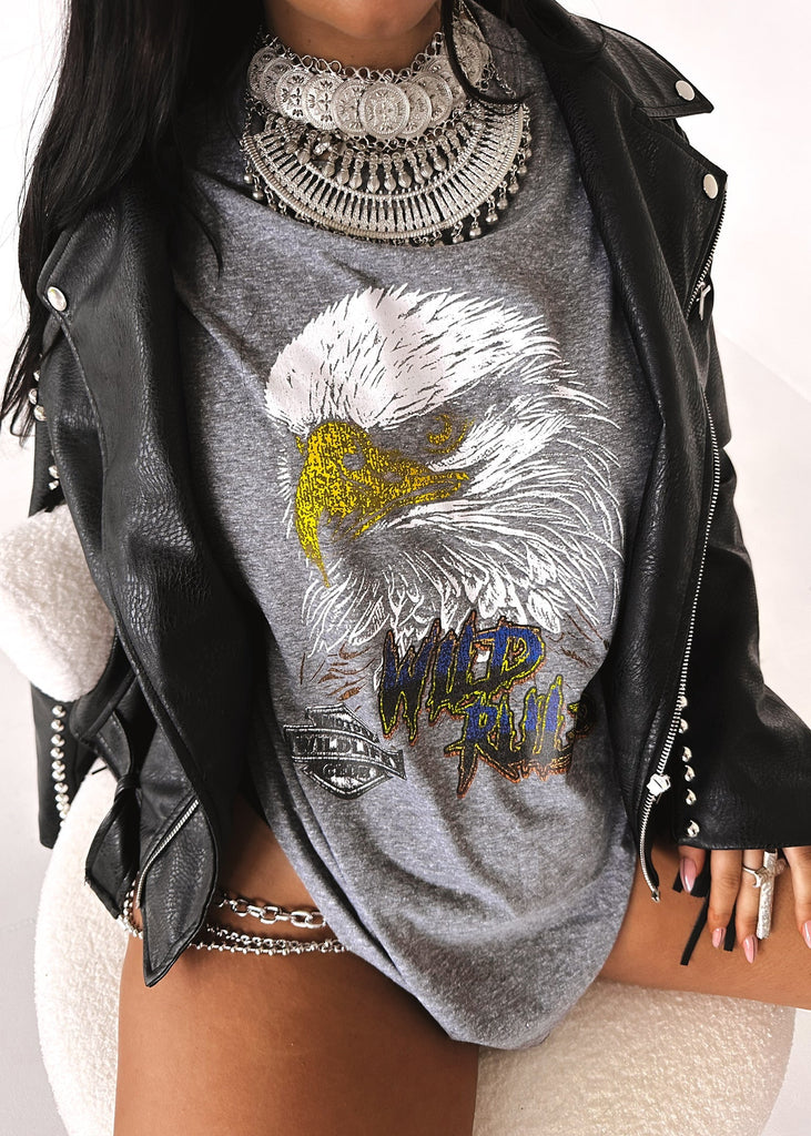 pebby forevee Side Slit Tee WILD RULES SIDE SLIT TEE